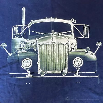 Vintage Mack Trucks T Shirt Mens Sz XL Bulldog Chrome Truck Big Rig Trucker Tee • $22.49