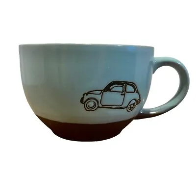 $14.50 • Buy VW Beetle Teal Brown Oversized Coffee Mug Cup Spectrum Designs GUC Rare