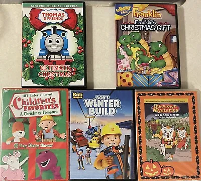 NEW & USED HOLIDAY Preschool DVDs THOMAS FRANKLIN BOB BUILDER BARNEY KIPPER BUSY • $12.01