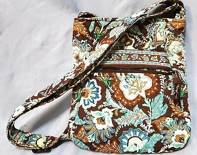 VERA BRADLEY “Java Blue” One Strap Shoulder Bag Blue Brown • $15