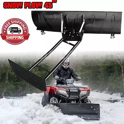 For Honda Polaris Sportsman Steel Blade ATV UTV 45  Snow Plow Kit Universal Kit • $999.99