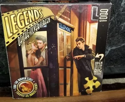 Legends Of The Silver Screen Elvis Midnight Matinee 1000 Piece Jigsaw Puzzle NOB • $14.96