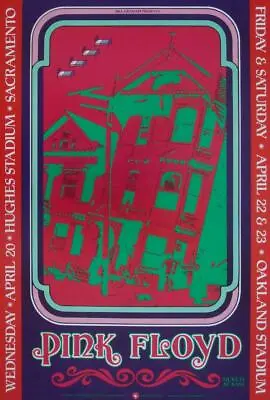 $250 • Buy PINK FLOYD 1987 OAKLAND SACRAMENTO BGP22 Concert Poster BILL GRAHAM 13x19 NM