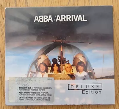 ABBA Arrival Deuxe Edition CD 2 Disc Set CD + DVD 6 Bonus Tracks • £22