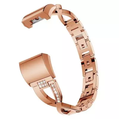 $22.99 • Buy Lady's Fitbit Charge 3 4 Stainless Steel Metal Wrist Band Wristband Watch Strap