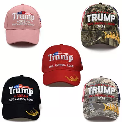 Trump Hat 2024 KAG USA Flag Camo America Great Embroidered Baseball Cap Hat • $8.99