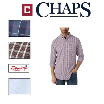 Chaps Men's Easy Care Button-Down Shirt | C23 • $23.72