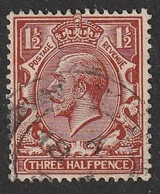 GB 1924 George V 1½d Red-Brown SG 420 Used (Combined Postage) • $1.25