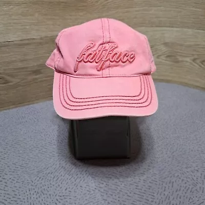 Fat Face Pink Spell Out Adjustable Designer Peaked Cap Hat Branded One Size Fits • £8