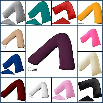 £5.99 • Buy V Shaped Pillow Case Cover - Pregnancy Maternity Orthopaedic Support Nursing