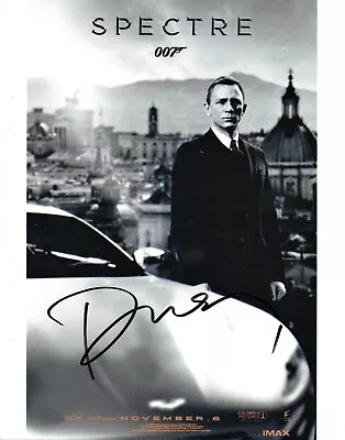 Signed Daniel Craig Spectre Photo 10 X 8 James Bond Autograph COA Signing Detail • £200