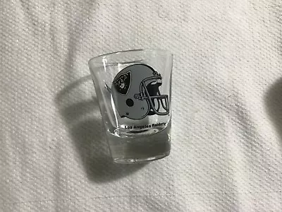 Los Angeles RAIDERS SHOT GLASS NFL FOOTBALL Logo CLEAR Sports Collection • $14.50