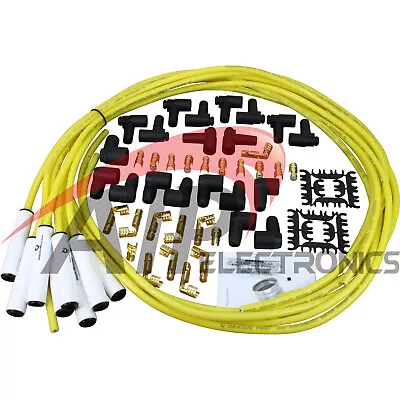 Transparent Yellow White Ceramic Universal Spark Plug Wire Set For All Vehicles • $116.95