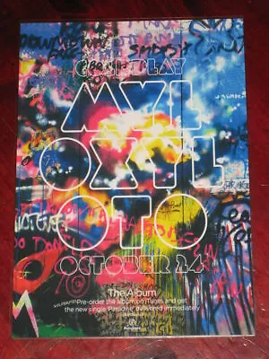 Coldplay - Mylo Xyloto  -  Laminated Promo Poster - NEW • $15.95