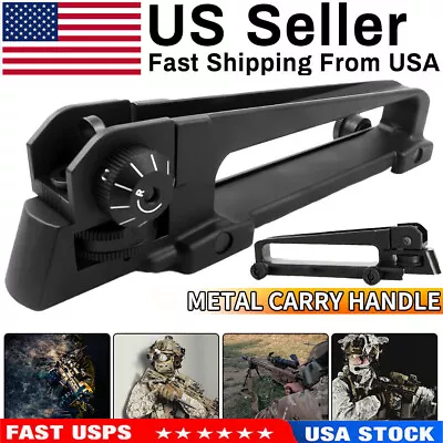 For NcSTAR MARDCH Carry Handle W/ Rear Sight Picatinny Weaver Rail Mount Black • $9.89