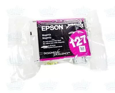 Genuine Epson 127 Magenta Ink Cartridge NX625 WF7010 WF7510 WF7520 WF3520 WF3540 • $14.99