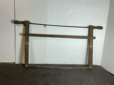 Antique Vintage Cross Cut Bow Hand Saw Buck Saw.  34” X18” • $38.50