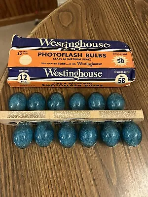 Vintage Westinghouse Blue 5B Camera Flash Bulbs • $9.99