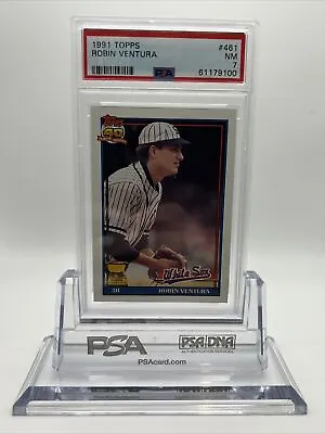 $9.95 • Buy 1991 Topps Robin Ventura Baseball Card #461 PSA 7