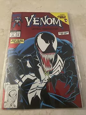 Venom Lethal Protector #1 Newsstand(Marvel Comics 1992) Red Foil Cover • $23.99