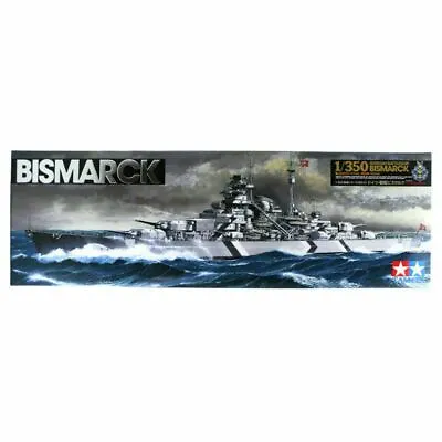 TAMIYA 78013 Bismarck With Stand 1:350 Ship Model Kit • £55.95