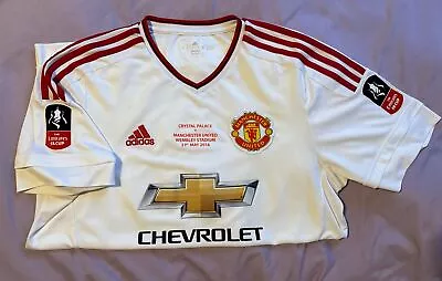 Rare Manchester United FA Cup Final 2016 Away Football Shirt - Large  • £70