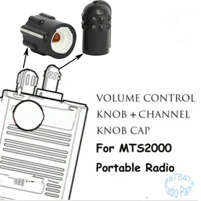 Volume & Channel Knob Cap For MTS2000 MT2000 MTX838 Handheld Radio • $3.50
