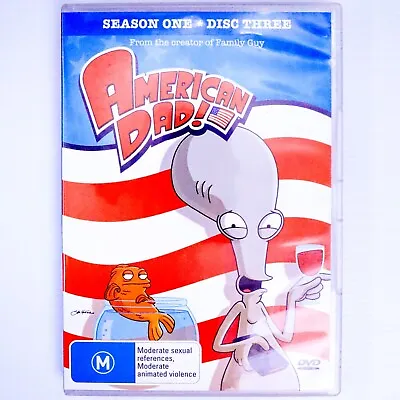 American Dad: Season 1 - Disc 3 (DVD 2005) Animation Comedy TV Series Film - R4 • $5.52