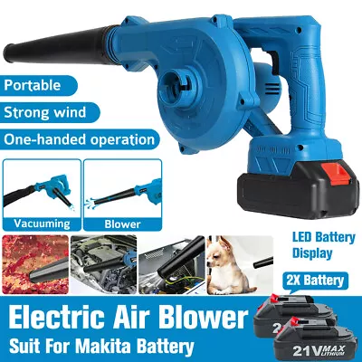 2 In 1 Cordless Electric Leaf Dust Blower Vacuum Tool Body For Makita Battery • $36.23