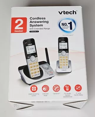 NEW Vtech Extended Range Dect 6.0 Cordless Phone With Answering System CS5229-2  • $29.77