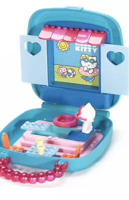 Hello Kitty Mega Bloks Pool Party Carry To Go Playset Purse 10875 • $9