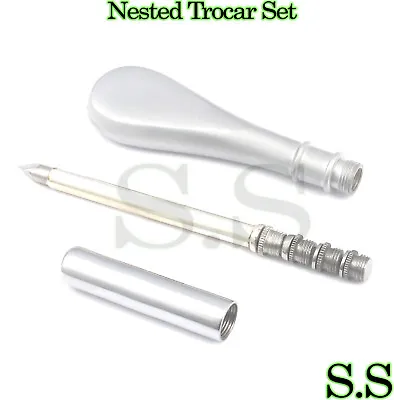 NESTED Trocar Set Of 4 Medical Surgical Instruments • $12.45