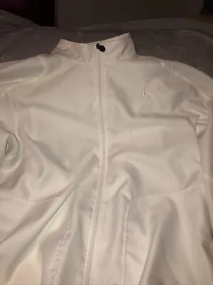 Michael Jordan Zip Up Jacket White XLarge DRI-FIT • $60
