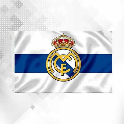 Real Madrid Soccer Flag 3 X 5ft Real Madrid Banner. U.S Seller • $10.99