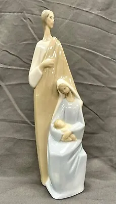 Lladro 4585 The Holy Family Porcelain Figurine Nativity Joseph Mary Jesus • $122
