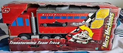 Vintage Micro Machines Transforming Truck Formula One Team Truck New & Boxed • £75