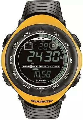 SUUNTO Yellow Vector Outdoor Watch Multi-Function Altimeter Barometer • $99