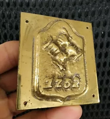 $59.95 • Buy Vintage Brass Philadelphia Contributionship 1752 Fire Insurance Plaque