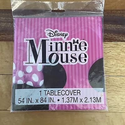 Disney Minnie Mouse Plastic Table Cover Tablecloth Girl Birthday Party Supplies • $5