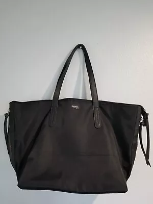 Botkier Womens Zipper Closure Large Tote Shoulder Handbag Black • $29.99