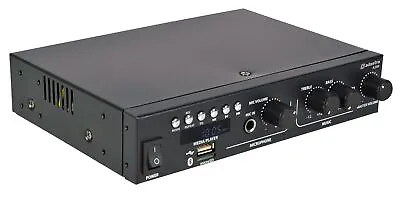 Bluetooth Stereo PA Amplifier 2x100W USB MicroSD MP3 FM Audio Hi-Fi DJ Disco Amp • £77.92