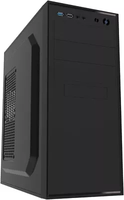 Best Value Mid ATX Computer PC Case With 500W Power Supply For Home & Office • £39.71