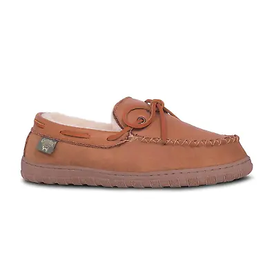 Cloud Nine Sheepskin Men's Elk Leather Slip-On Moccasins • $119.99