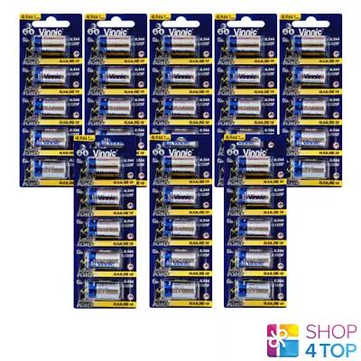 40 VINNIC Alkaline High Voltage 4LR44 L1325F Batteries 6V Blister Pack Exp 2025 • $49.95