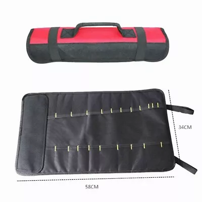 Tool Mixed Wrench Spanner Socket Package Holder Roll-up Motorcycle Storage Bag • $15.08