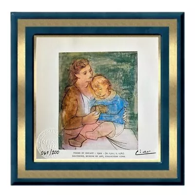 Pablo Picasso  Signed Original Hand Tipped Print - Mother And Child • $81