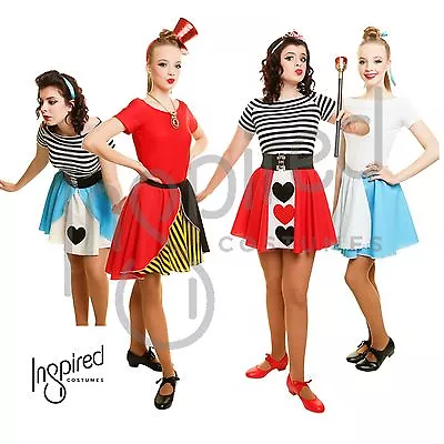 £12.99 • Buy Girls Skirt QUEEN OF HEARTS / ALICE IN WONDERLAND  Fancy Dress Skirt Costume