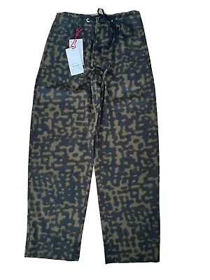 Zara SRPLS Trousers Size Small Green Camo Camouflage Gorpcore Street Wear Cargo  • $31.08