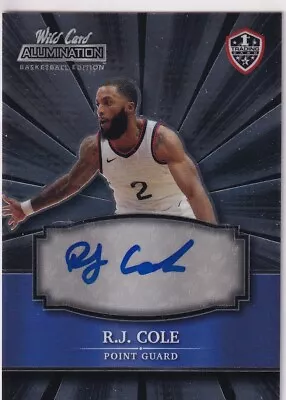 2022 Wild Card R.j. Cole Rc Rookie Autograph Auto • $0.72