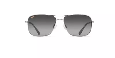 Maui Jim WIKI WIKI Polished Silver POLARIZED Grey Sunglass GS246-17 (LENS ONLY) • $105